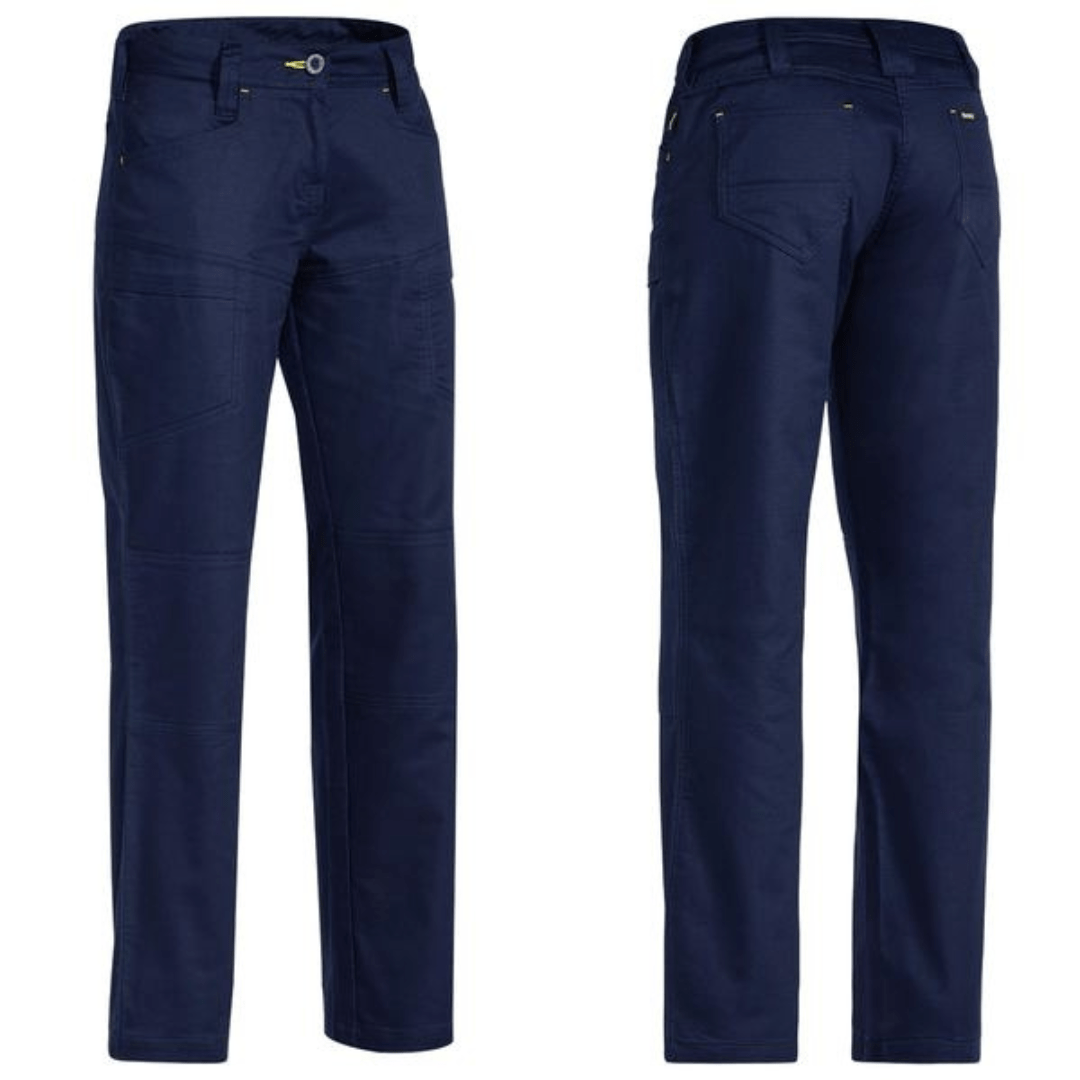 Bisley BP6151 X Airflow Stretch Ripstop Vented Cuffed Pants Black