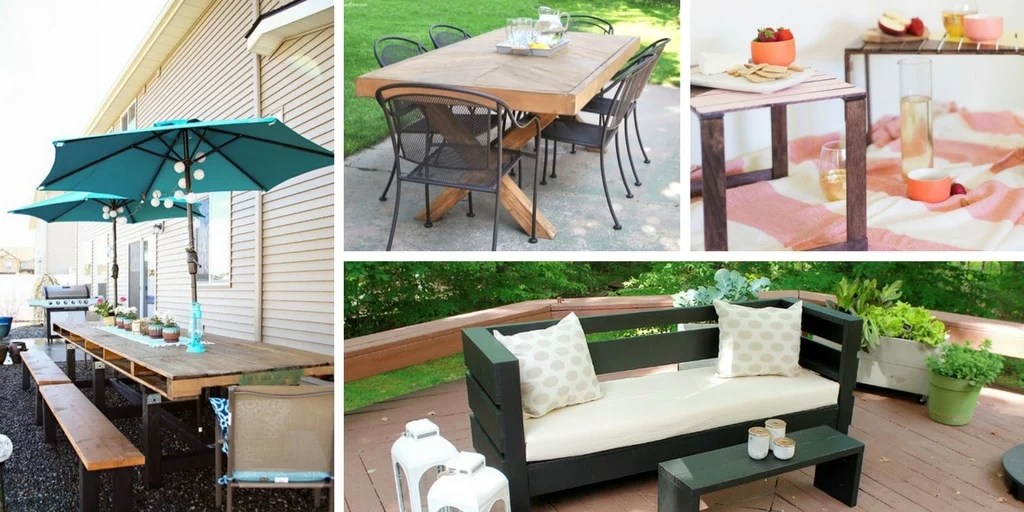 20 Inspiring DIY Outdoor Table Ideas