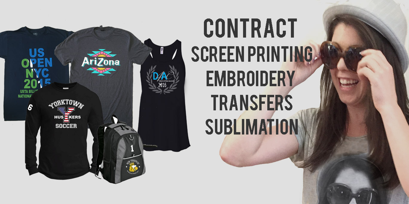 Contract Screen Printing embroidery Days off Designs