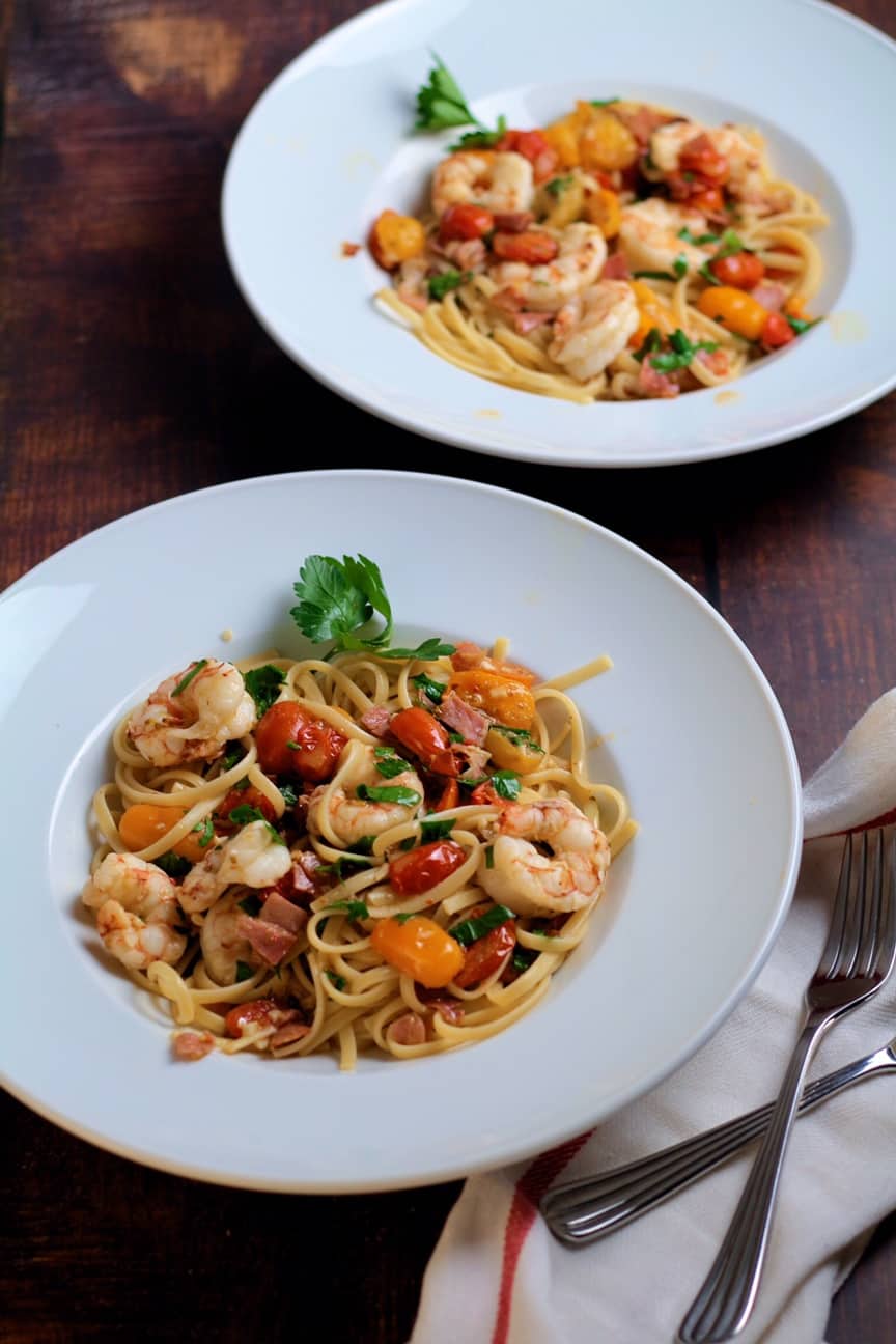 How to make a fresh and summery Prawn and Lemon Linguine Days of Jay
