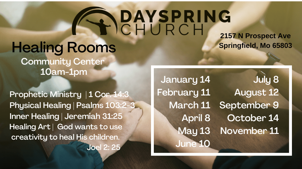 Dayspring Church NonDenominational Charismatic Church » Dayspring Healing Rooms