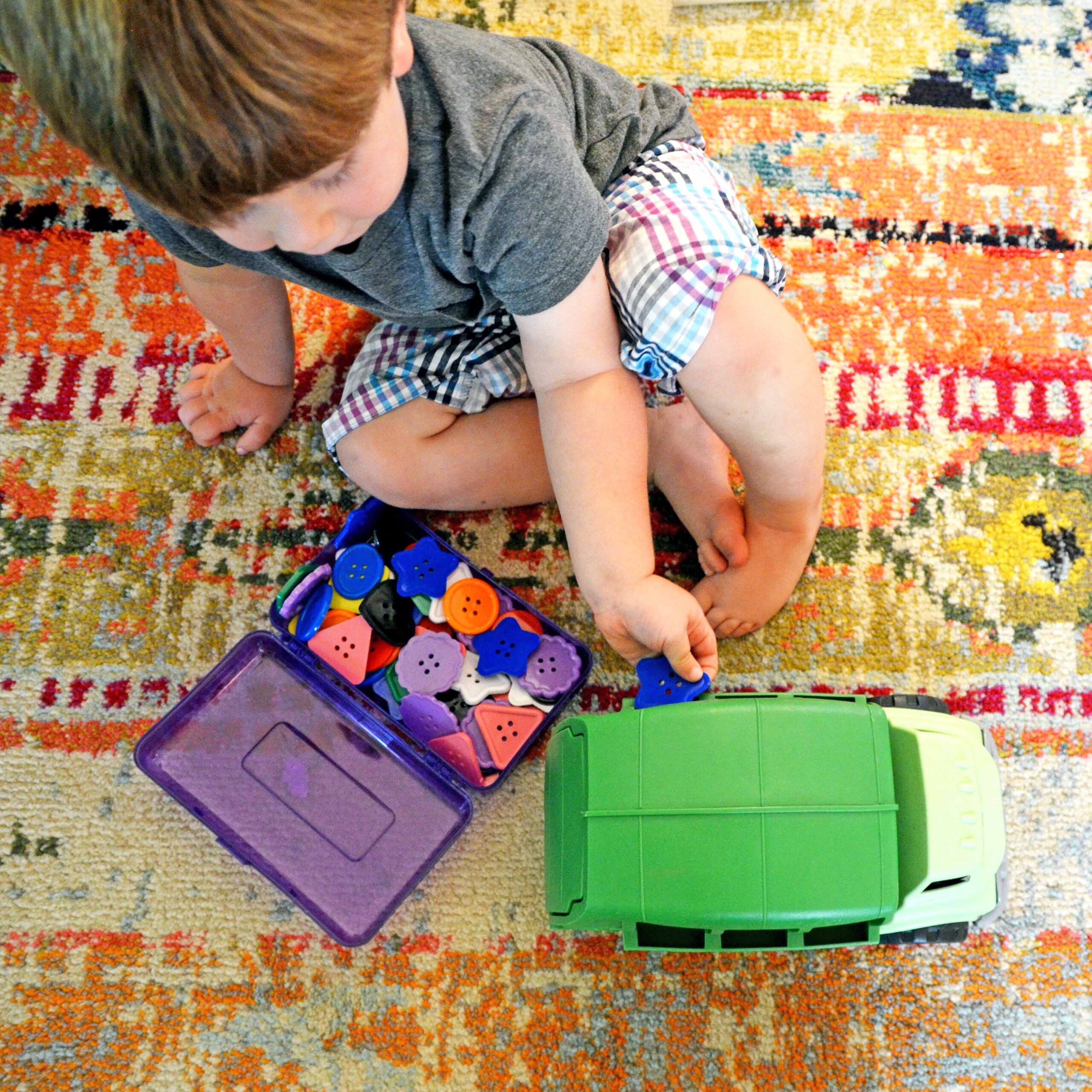 Button Push For Hand Eye Coordination Days With Grey