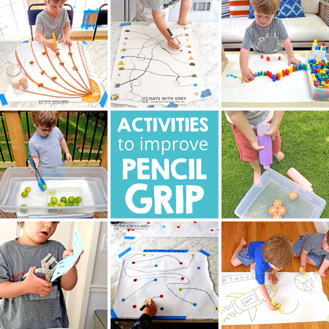 25+ Activities to Improve Pencil Grip Days With Grey