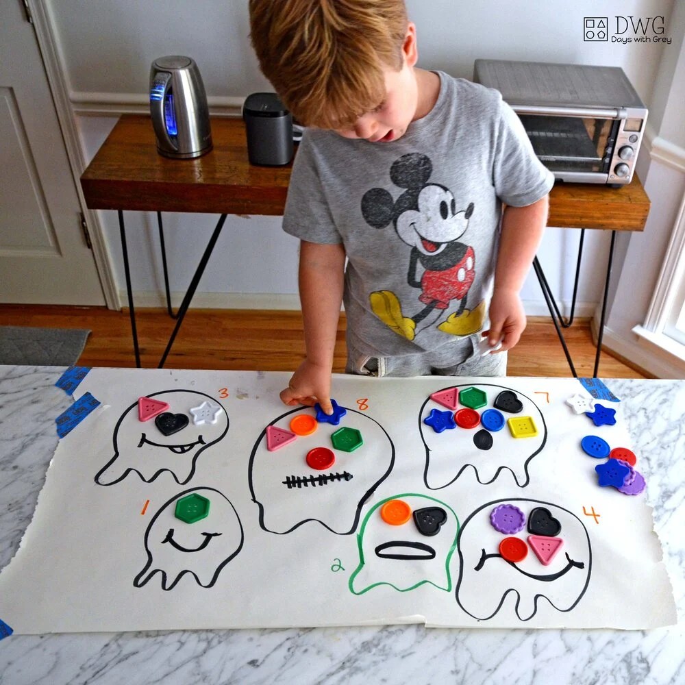 Count the Eyes A Number Activity for Preschool Days With Grey
