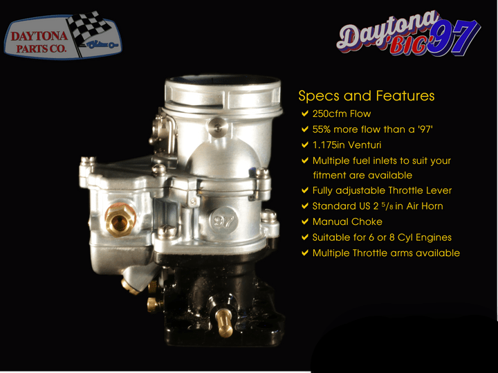 Daytona 'Big' 97 2bbl Universal Carburetor