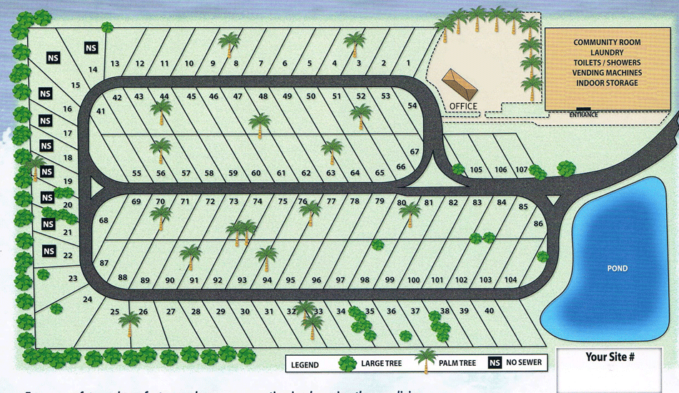Park Map Daytona RV Park