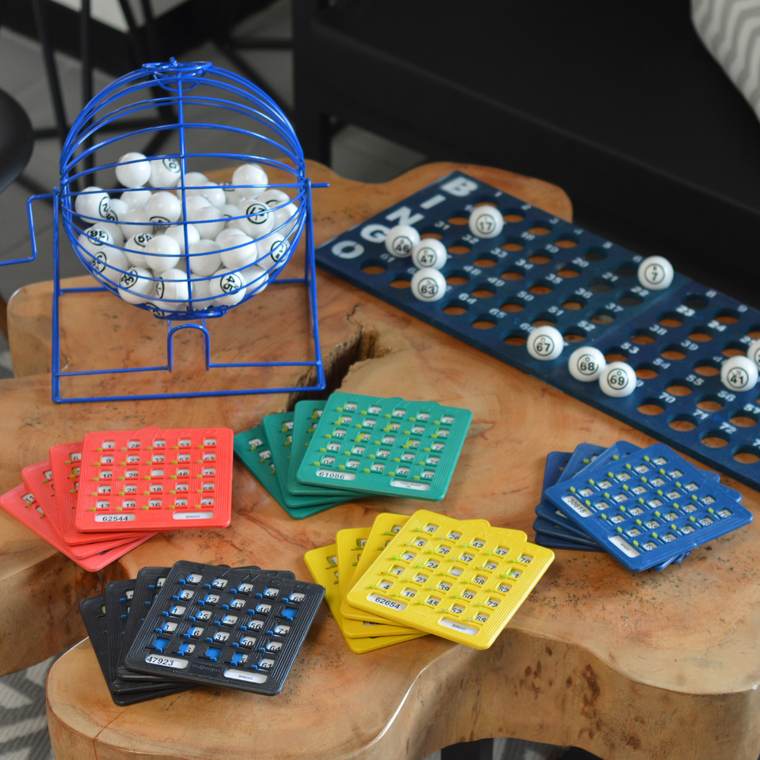 Kit De Bingo Profesional tamaño grande, Bingo familiar, Balotera