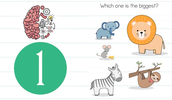 Brain Test Level 1 Which one is the biggest