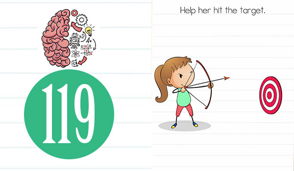 Brain Test Level 119 Help her hit the target