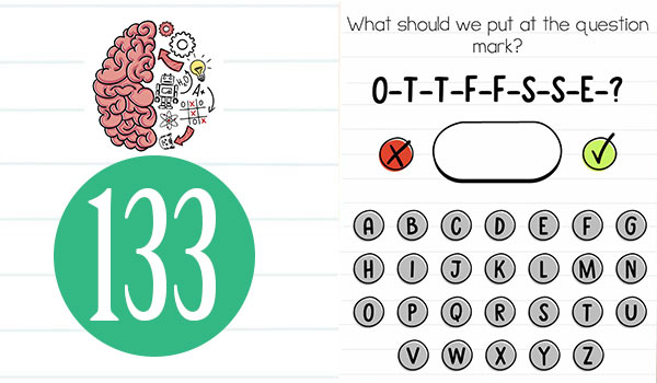 Brain Test Level 133 What should we put at the question mark Answer Daze Puzzle