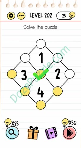 Brain Test Level 202 Solve the puzzle