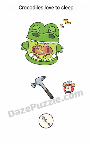 Brain Find Level 142 Crocodiles love to sleep Answer