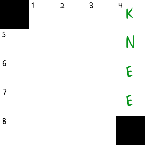 Bending body part NYT Crossword Clue