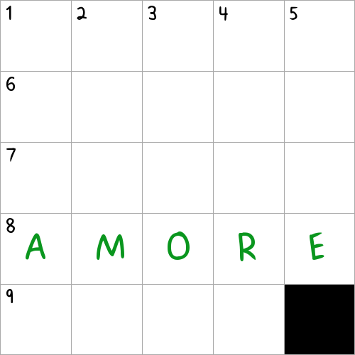"When the moon hits your eye like a big pizza pie, that's ___" NYT