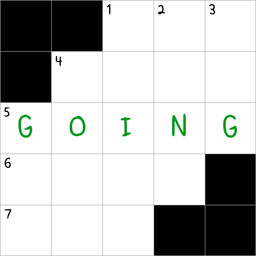 With the circled letters (literally!), two options when riding an