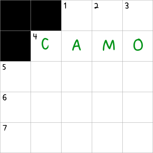 Pattern that helps you blend in, informally NYT Crossword Clue