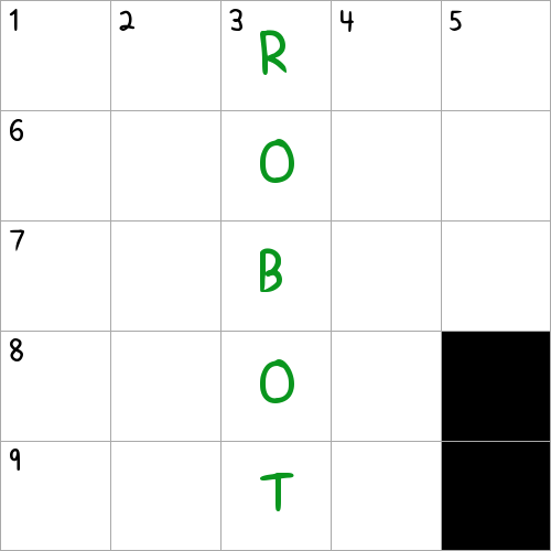 Halloween costume with a cardboard box and aluminum foil NYT Crossword Clue