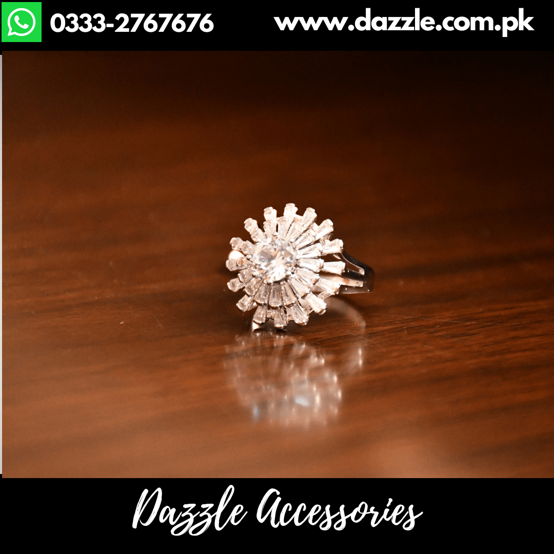 Silver Round Silver Rings Dazzle Accessories