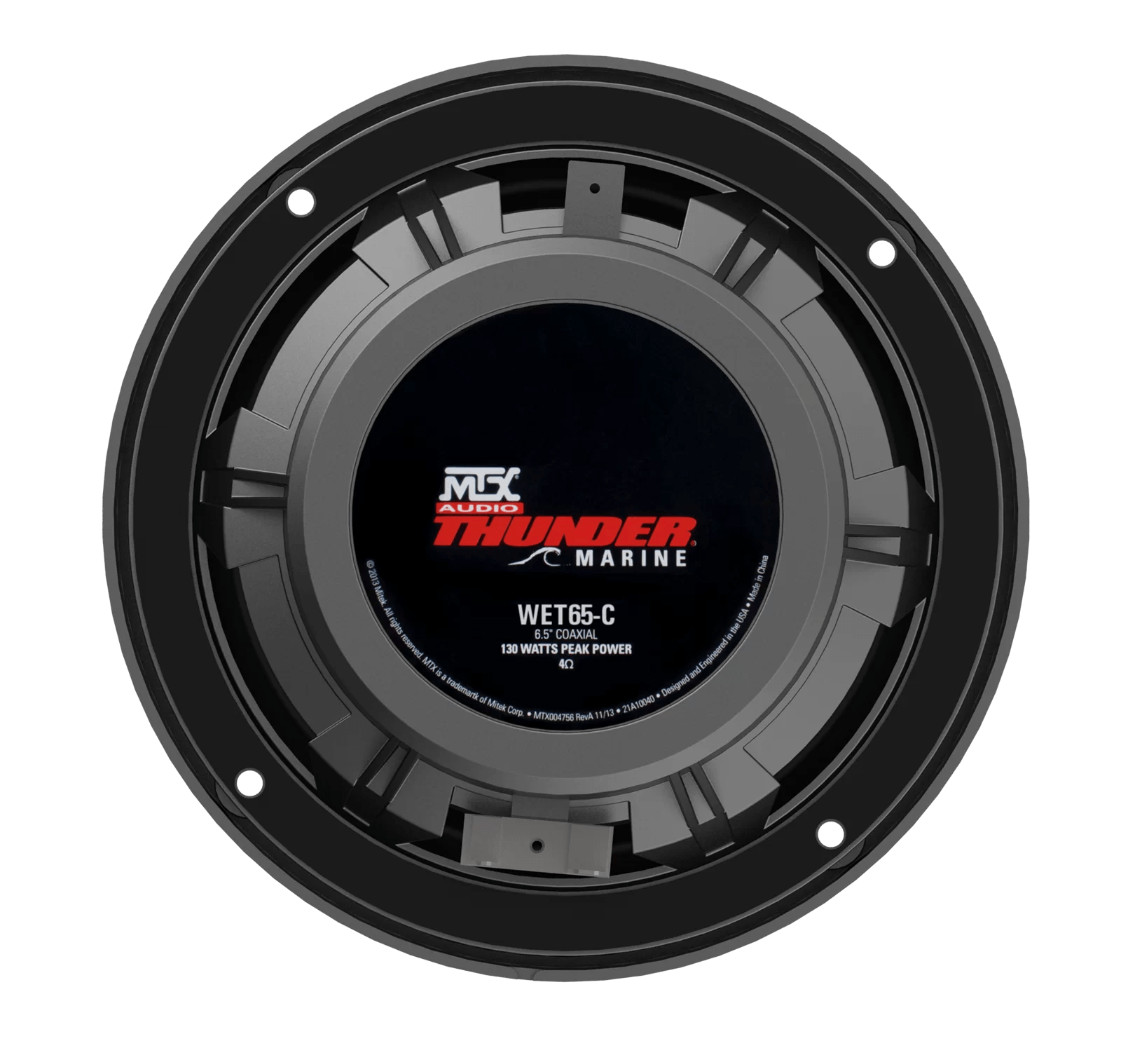 6.5″ 65WATT RMS 4Ω COAXIAL MARINE SPEAKER PAIR Dazzle Ride
