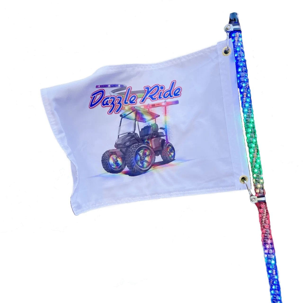 Custom Whip Flags Dazzle Ride