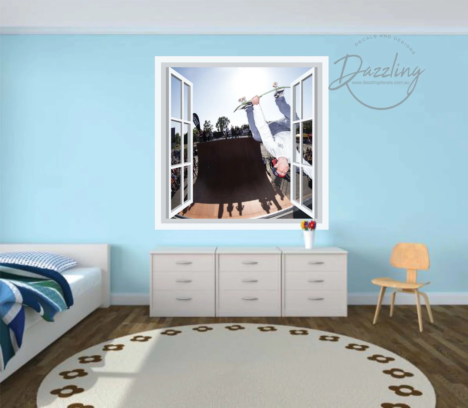 Look Out Window Removable Wall Sticker Dazzling Decals and Designs