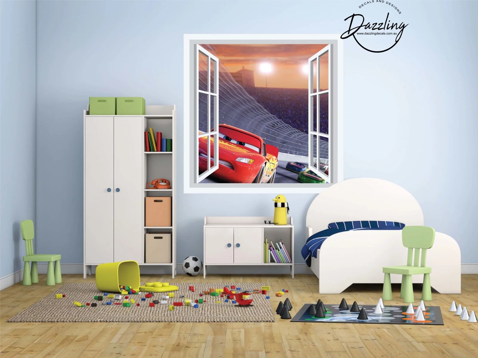 Look Out Window Removable Wall Sticker Dazzling Decals and Designs