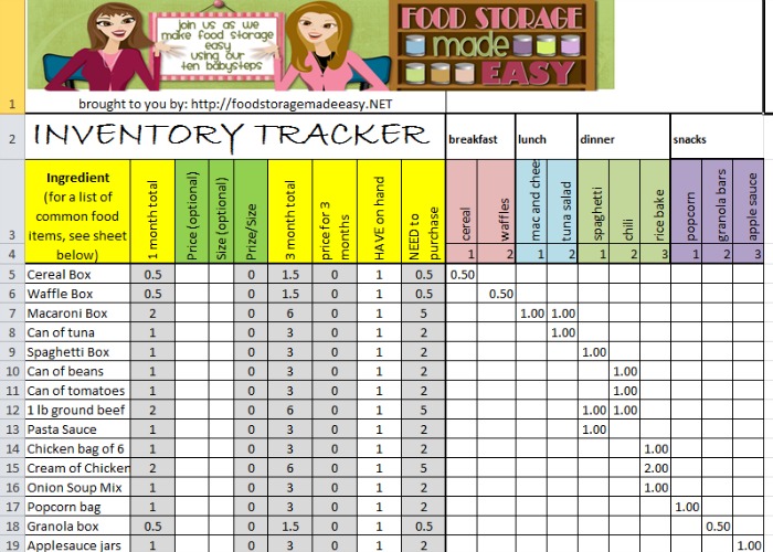 Sample Excel File Inventory —