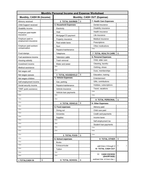 Simple Personal Budget Template Excel — Simple Personal Budget Template Excel —
