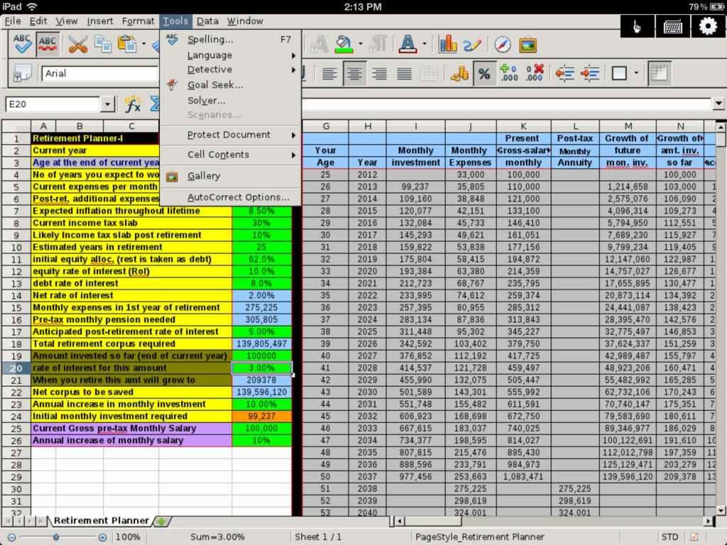 apple spreadsheet for macbook —