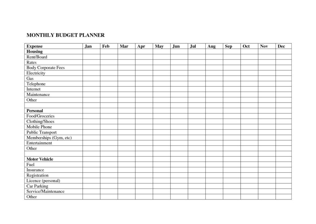Cost Spreadsheet Template — Cost Spreadsheet Template —