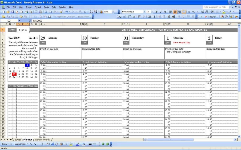 excel templates for scheduling employees —