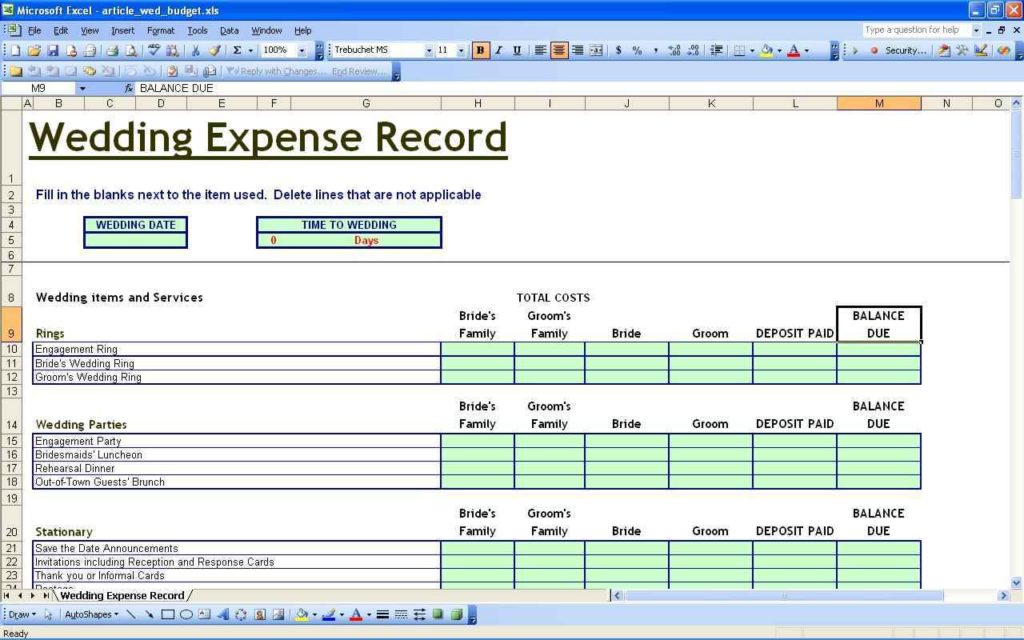 finance tracking spreadsheet —