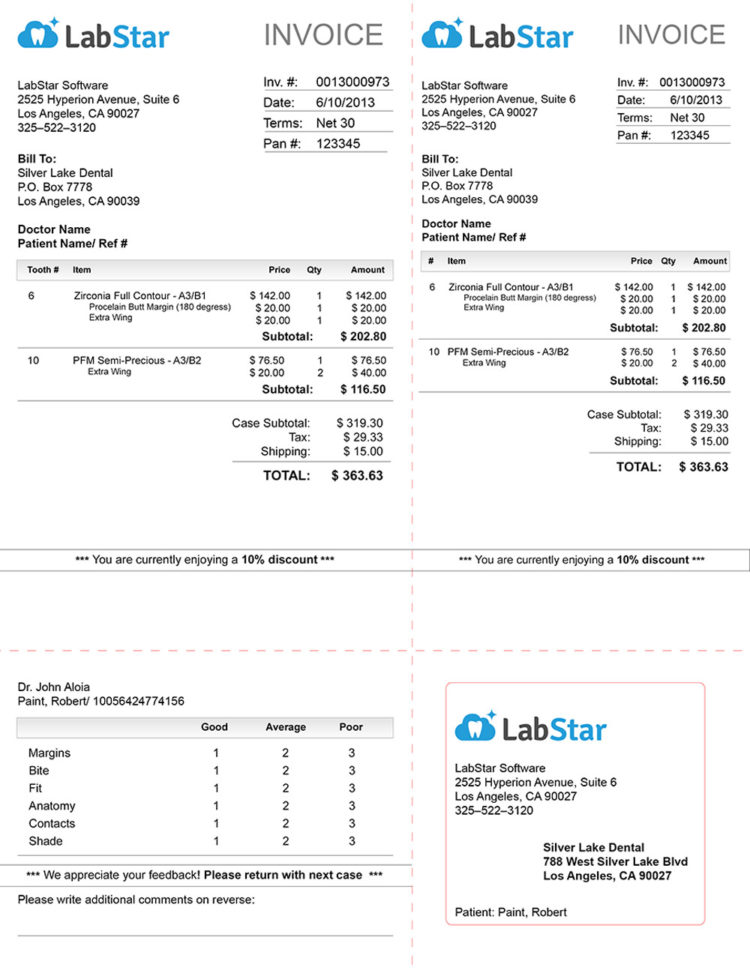 Dental Invoice Spreadsheet Templates for Busines Dental Invoice For