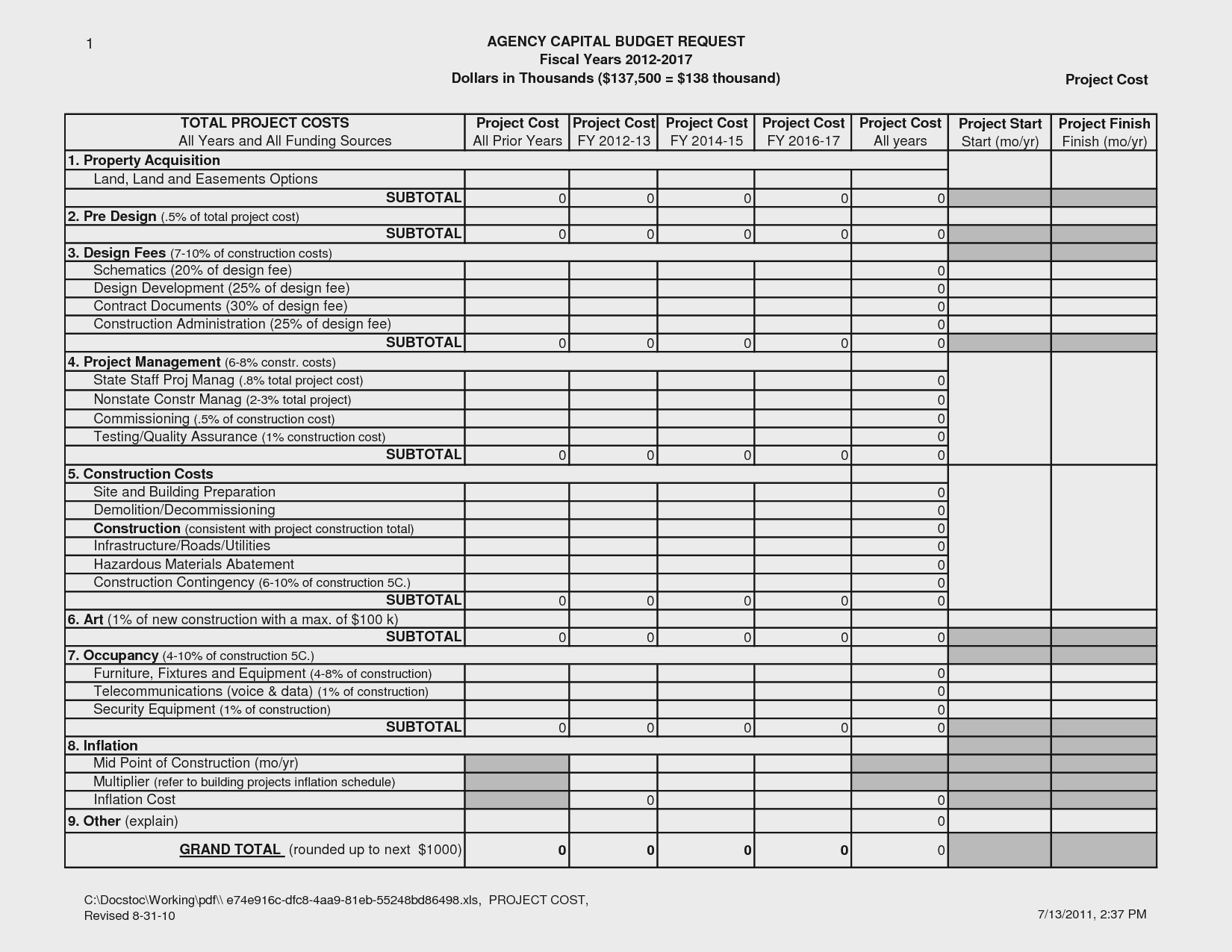 Renovation Project Management Spreadsheet Commercial Cost Estimator within Cost Estimate