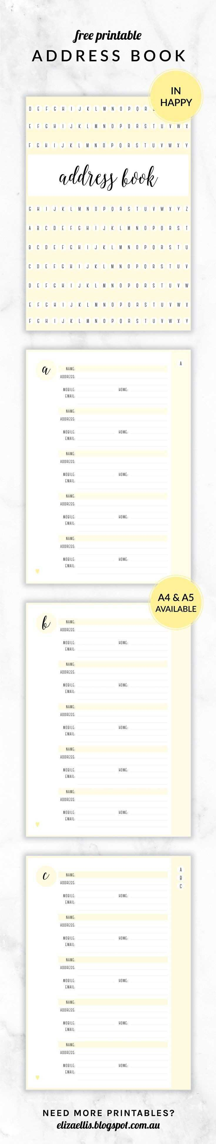 8 Unique Address Book Spreadsheet Twables.site in Excel