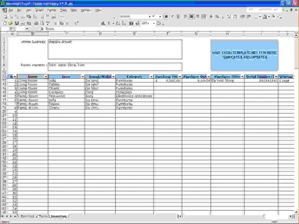Excel Spreadsheet For Inventory Management Spreadsheet Softwar excel