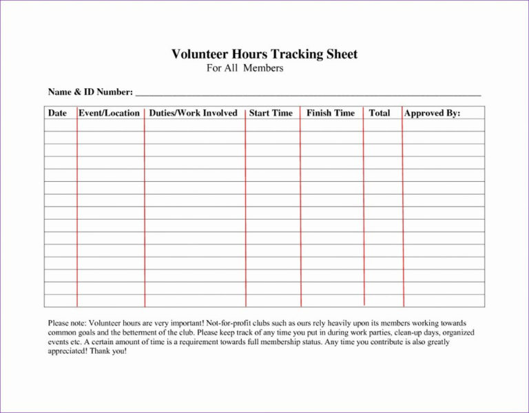 Time Clock Spreadsheet Template —