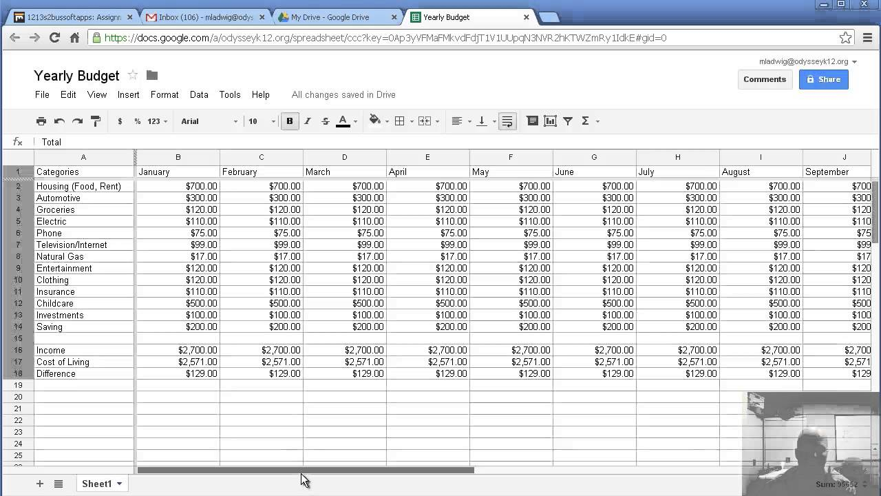 How To Create Budget Spreadsheet Using Excel In Businesske Cool How