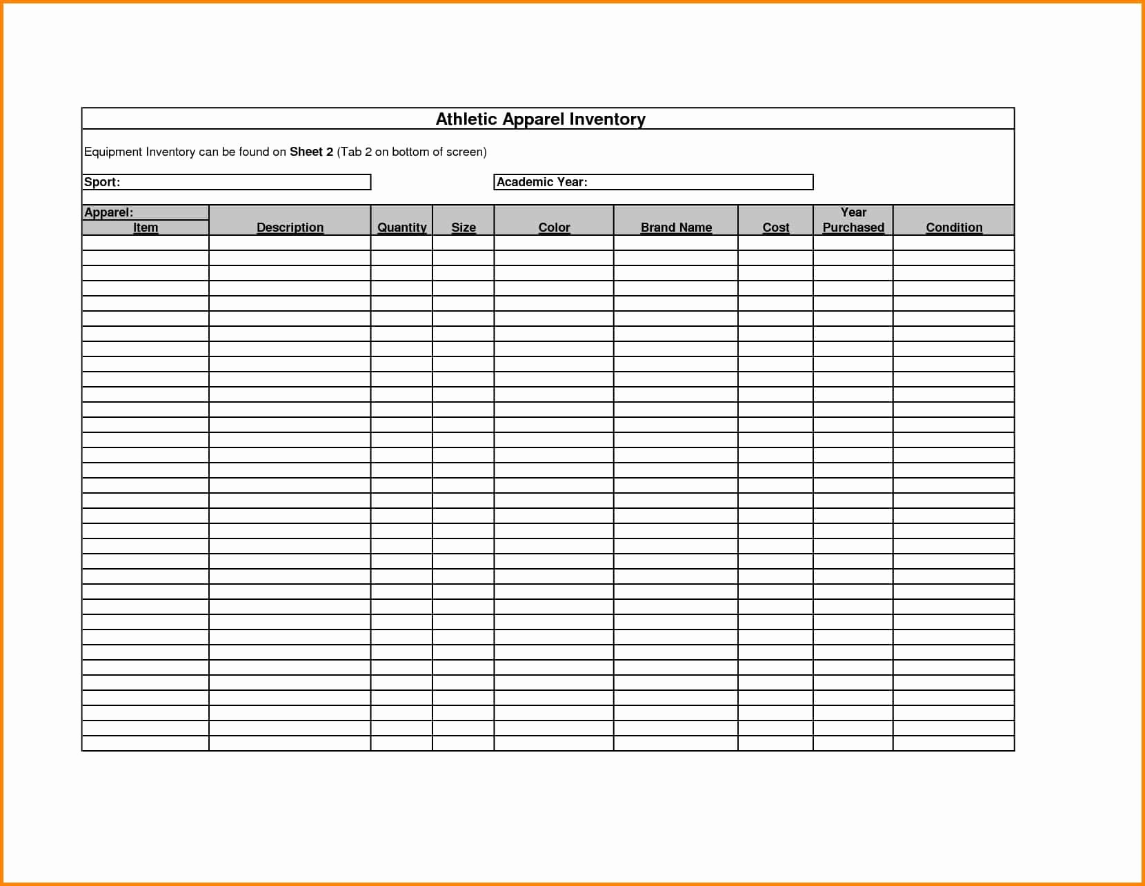 How To Maintain Store Inventory In Excel Lovely Basic Inventory in
