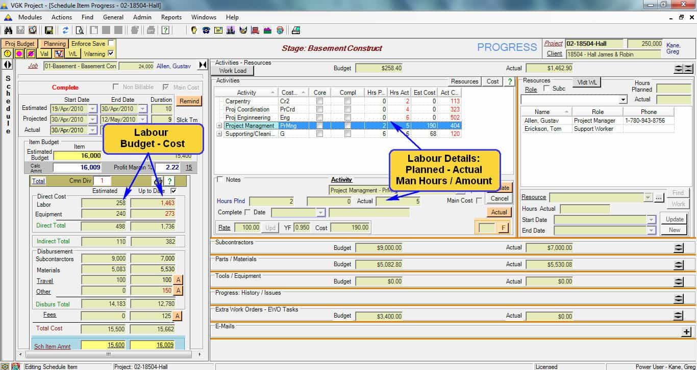 Project Cost Management Software Vgk Business Solutions intended for