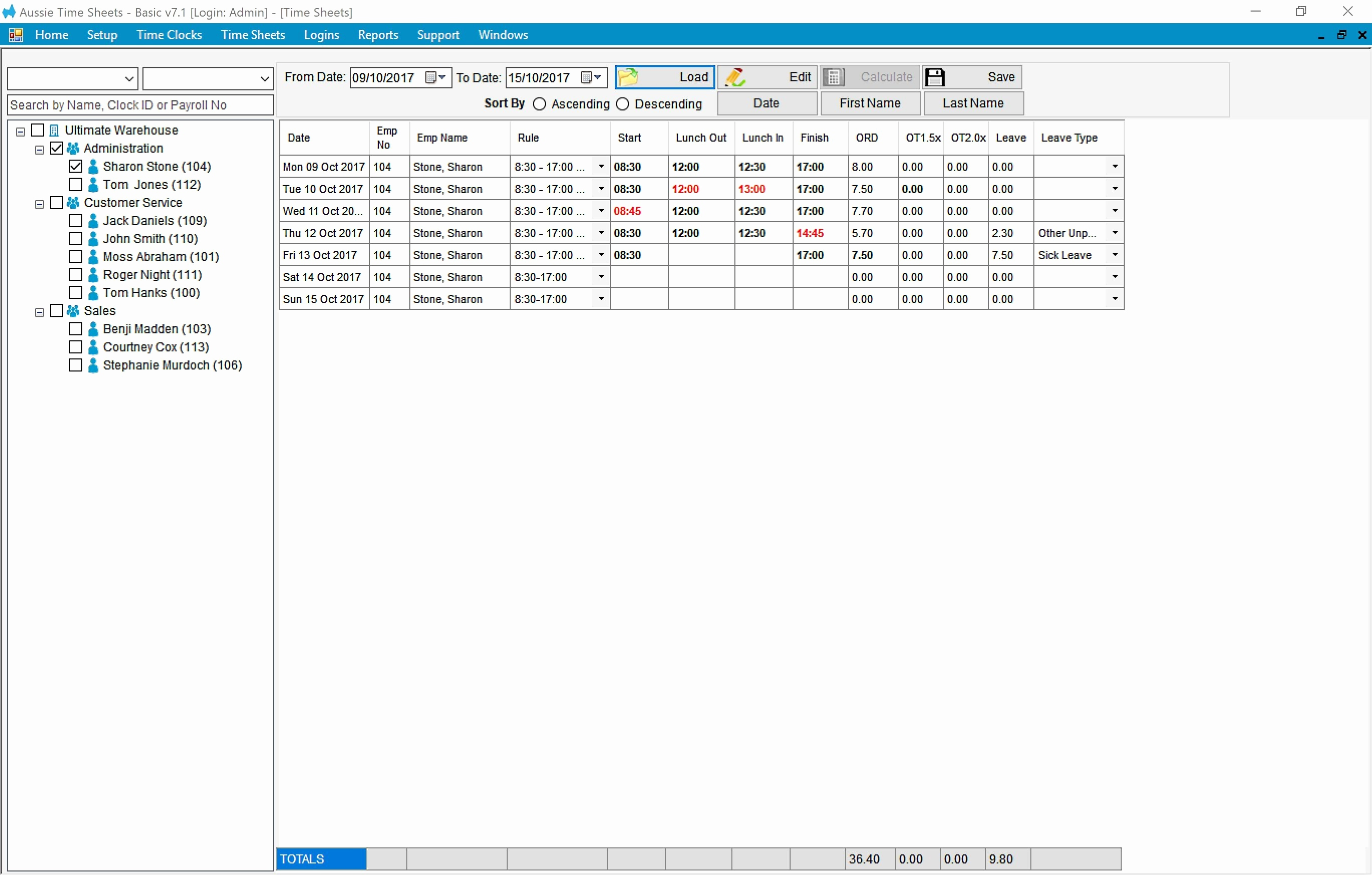 Timesheet Calculator Without Lunch Linear Ats Face Scan Time Clock in
