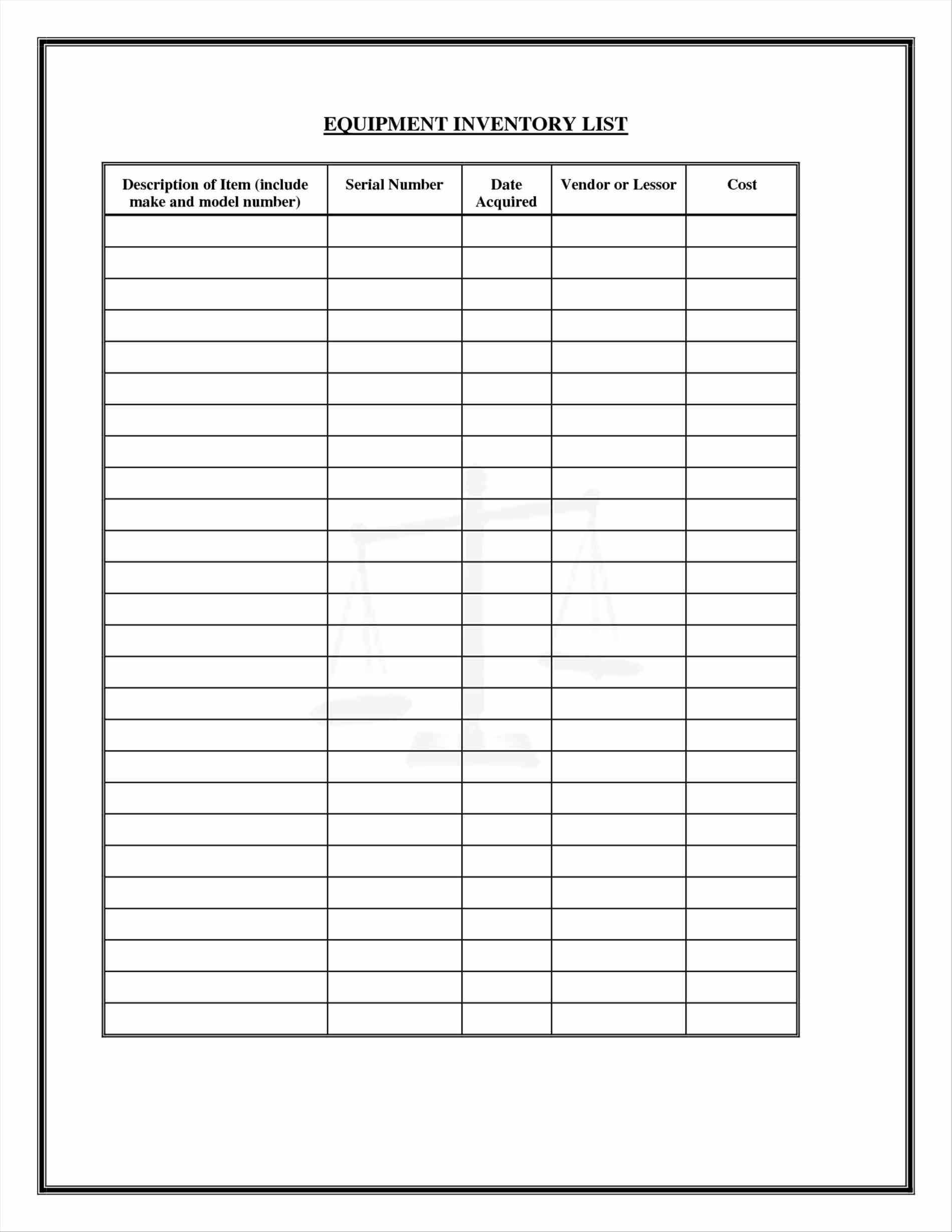 Tool Inventory Spreadsheet Spreadsheet Softwar tool inventory