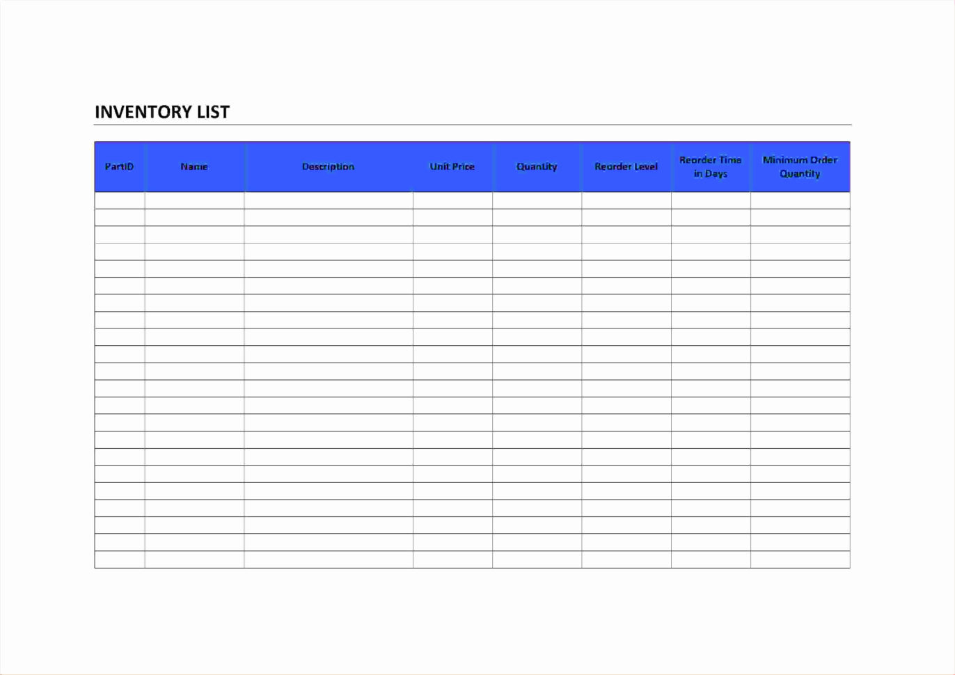 Warehouse Management Excel Template Awesome Excel Inventory with