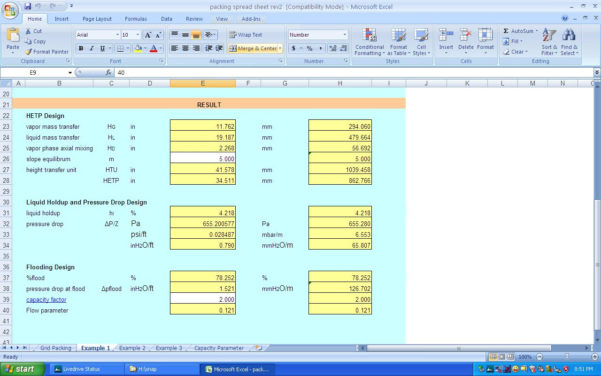Air Compressor Sizing Spreadsheet regarding Heat Exchanger Design Heat
