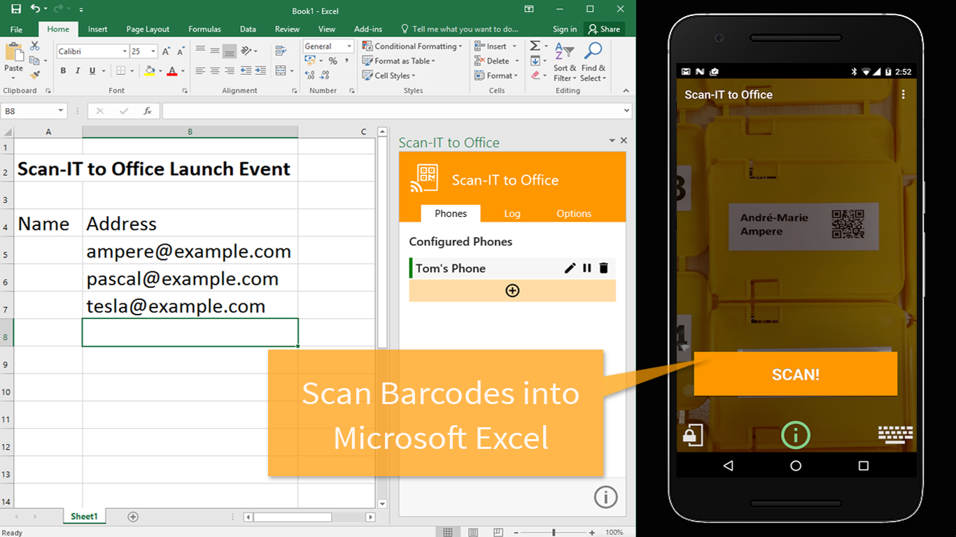 Barcode Scanning To Excel Spreadsheet —