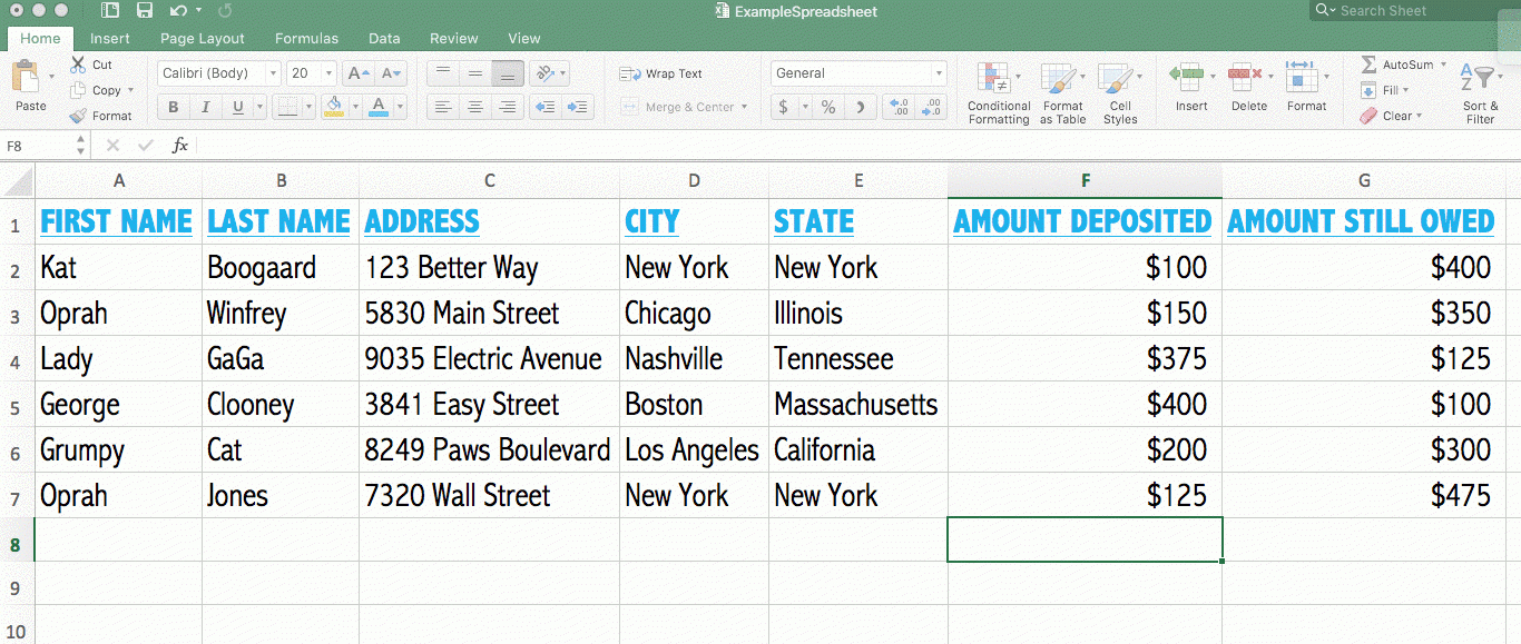 Basic Spreadsheet with 6 Things You Should Absolutely Know How To Do In