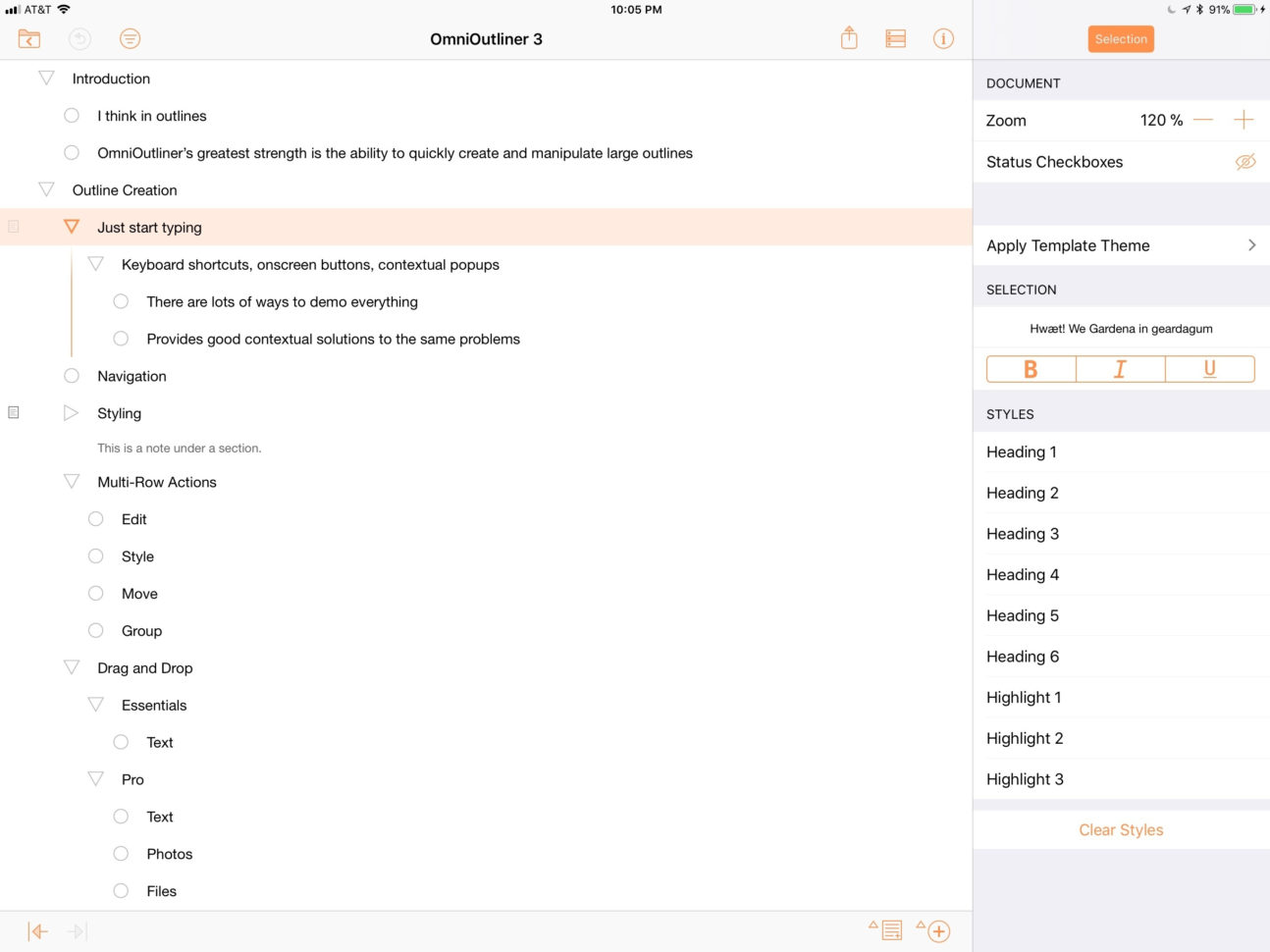 Best Spreadsheet App For Ipad For Omnioutliner 3 For Ios Review