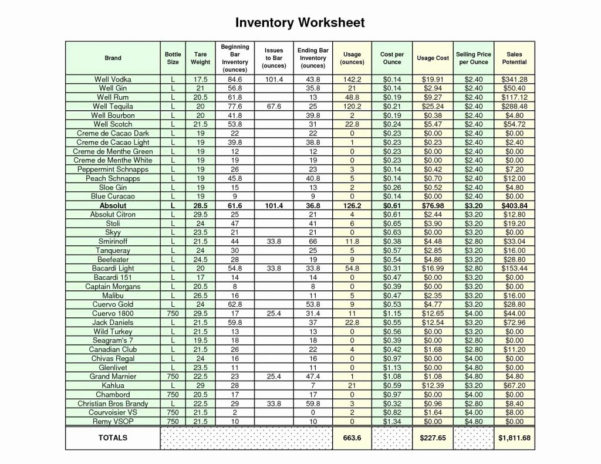 Beverage Cost Spreadsheet Google Spreadsheet liquor cost spreadsheet
