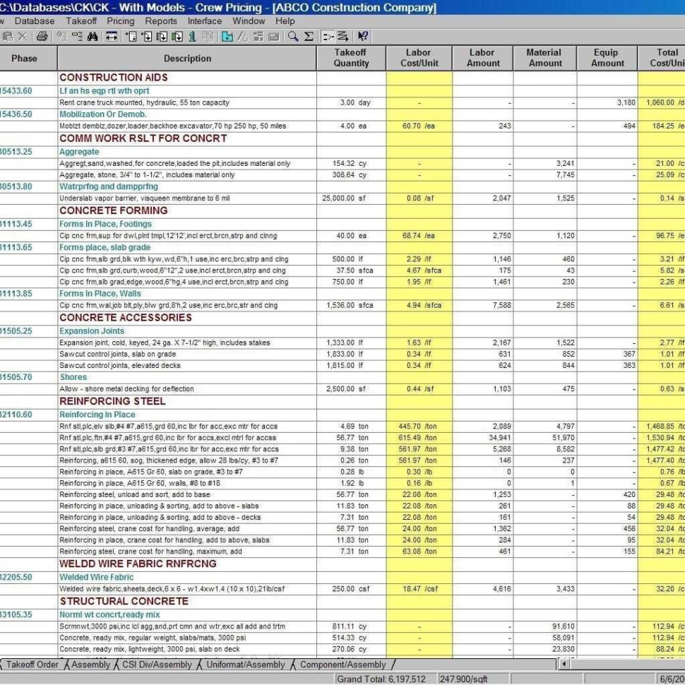 Building Cost Spreadsheet with regard to Building Cost Estimator