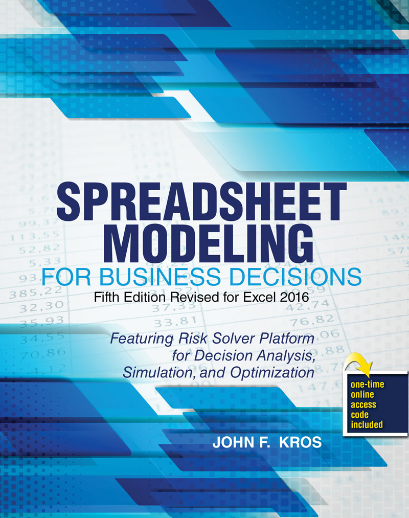 Business Analytics The Art Of Modeling With Spreadsheets in Spreadsheet
